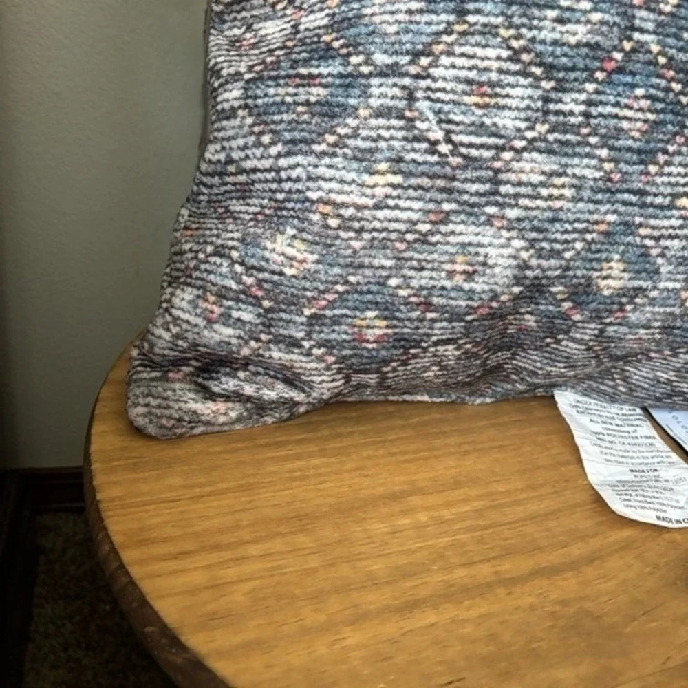Loloi x Sonoma Super Soft Diamond Geometric Square Throw Pillow Accent 18